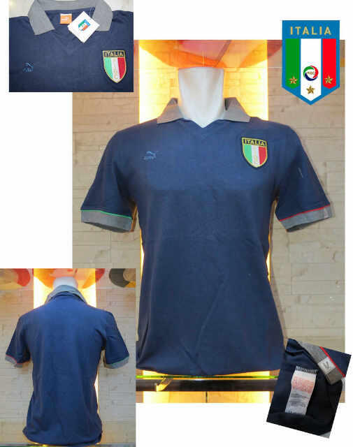 T-SHIRT POLO ITALY (BLUE NAVY-WHITE) NEW