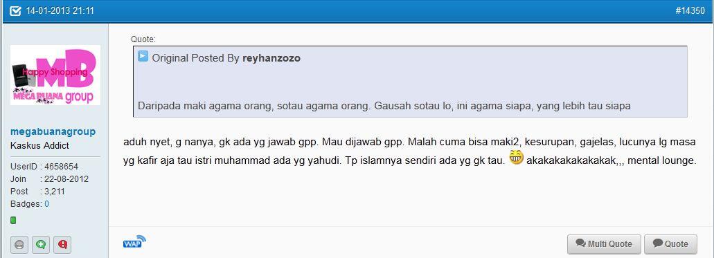 AWAS GAN ada PENJUAL SARA DAN KASAR