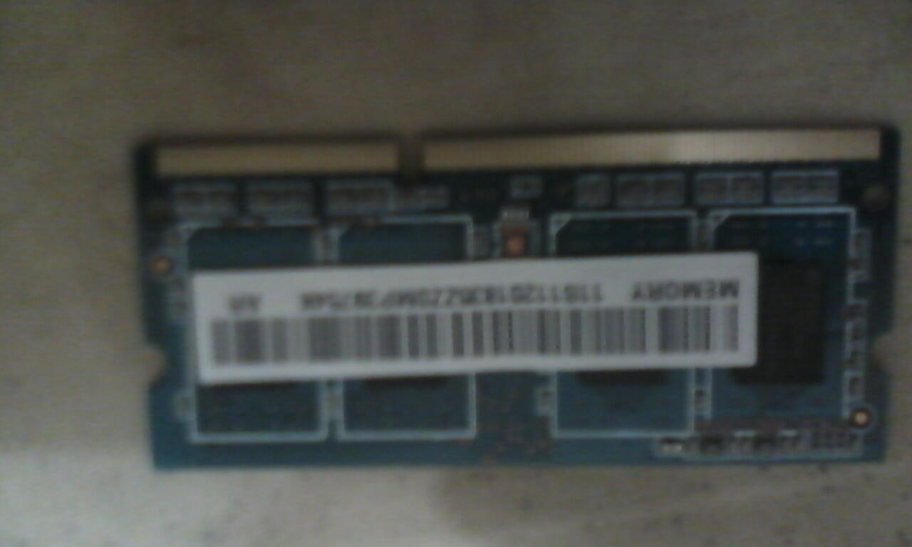 ram laptop sodimm Ramaxel DDR3 2GB PC12800 ex Lenovo g400s solo uns