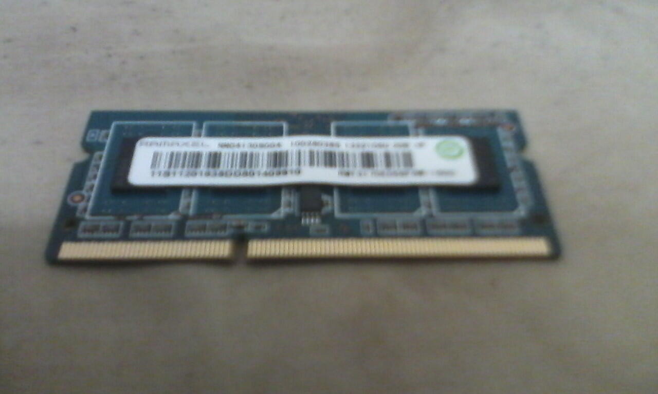 ram laptop sodimm Ramaxel DDR3 2GB PC12800 ex Lenovo g400s solo uns