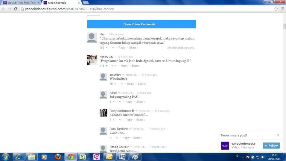 Caption yang pas buat fotonya Ibas (yahoo asking)