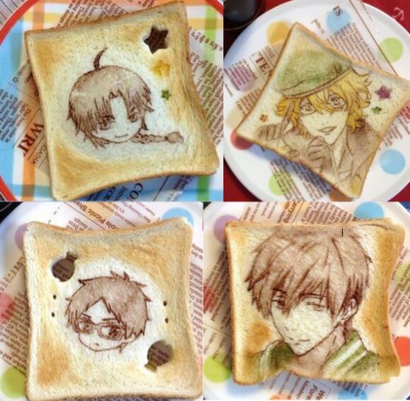 Japanese Toast Art - Seni Di Atas Roti Bakar a la Jepang