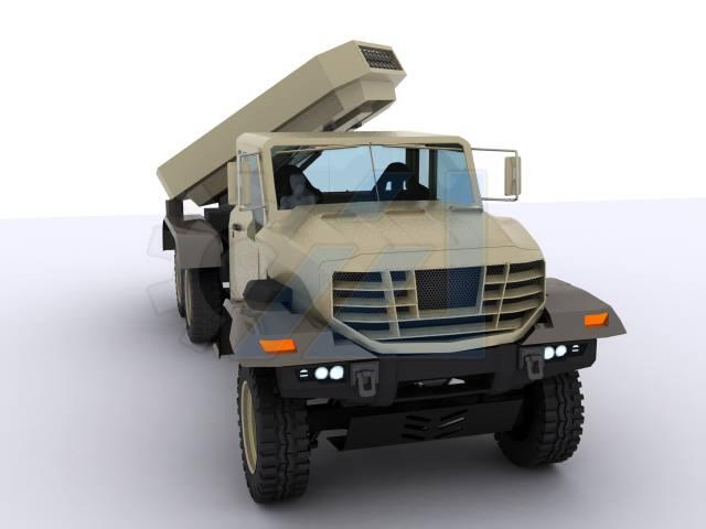 (foto) Rocket Launcher 6x6 RHAN 122 Produksi PT AIU