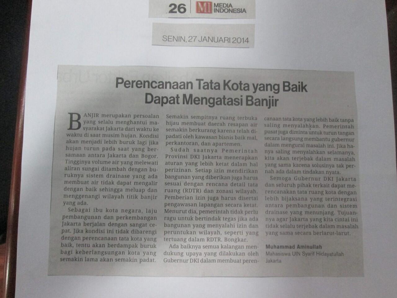 Perencanaan Tata Kota Yang Baik Dapat Mengatasi Banjir