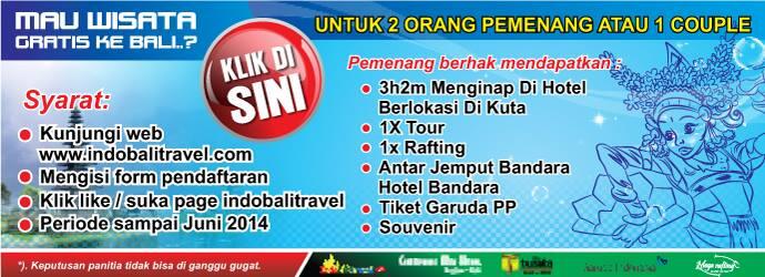 Bantu 300rb like dapatkan 3H2M wisata ke Bali Gratis