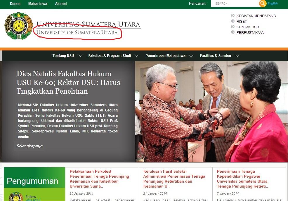 Universitas gaul Di Sumatra Utara