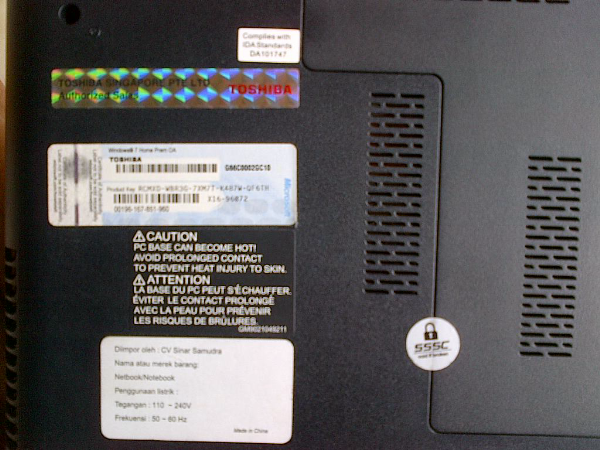 LAPTOP TOSHIBA L745 Core i3-2330M GAMING | 640GB | NVIDIA 1GB | 98% MULUS | SURABAYA