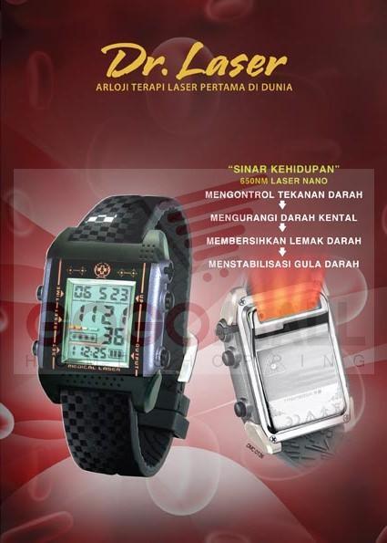 Terjual Jam Tangan Merk DR Laser Untuk Terapi Kesehatan 