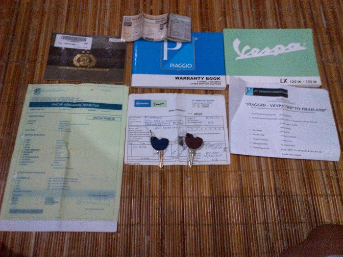 vespa piaggio S150 3V S 150 3v th 2013 (Abu-abu) full Accy