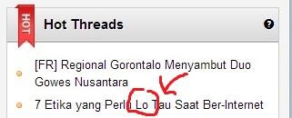 &#91;ASK&#93; Kenapa Sebutan di HT buat 'Agan' berubah jadi 'Lo'