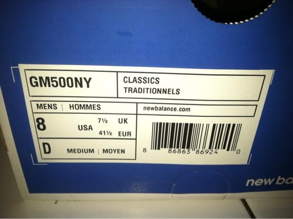 WTS sepatu new balance GM500 100% ori