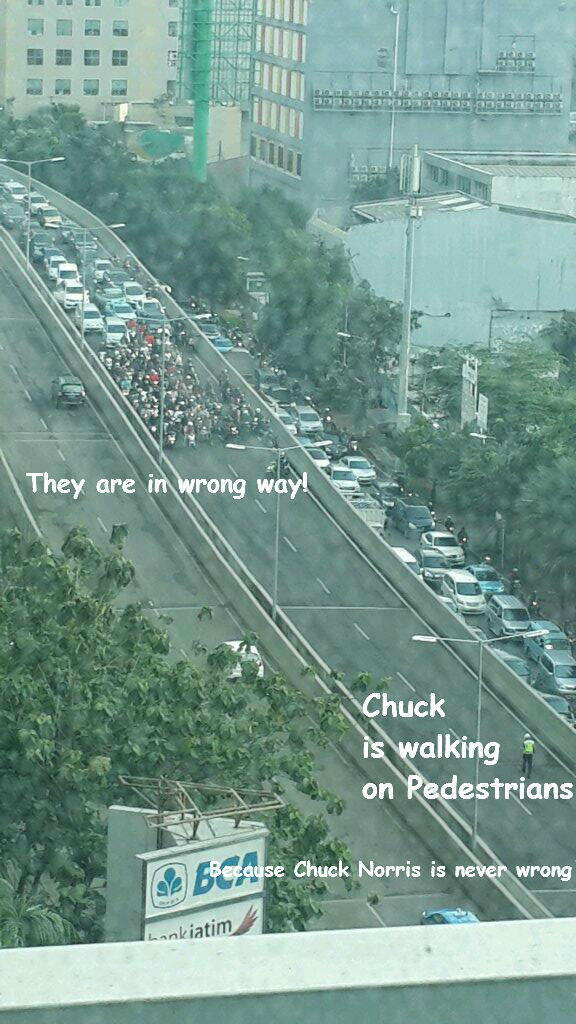 Chuck Norris beraksi di jakarta