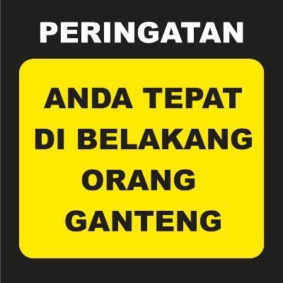 STICKER YANG BIKIN ANE NAIK DARAH DIJALANAN