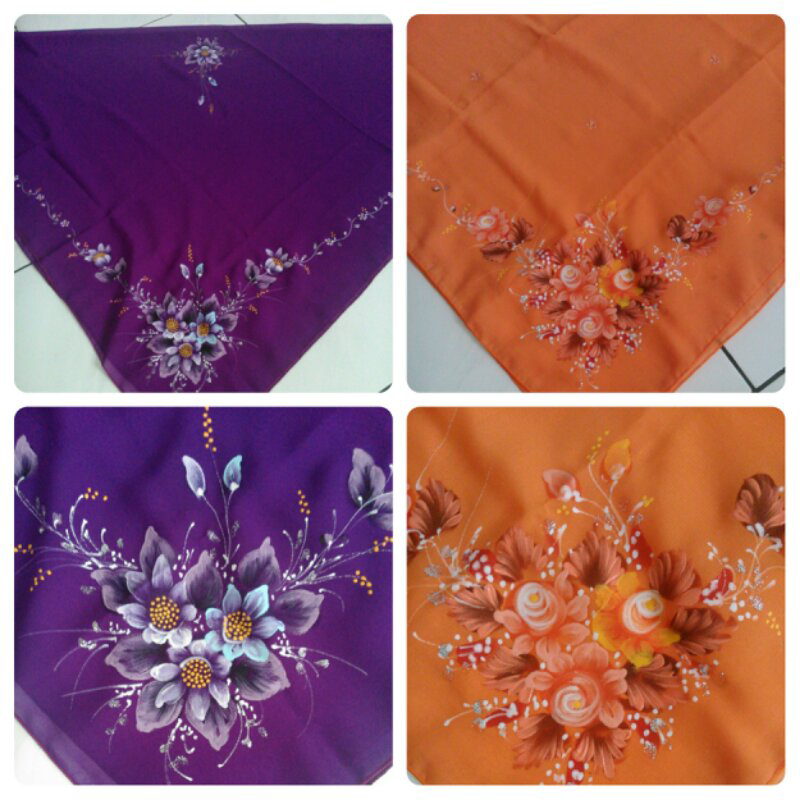 jual jilbab lukis
