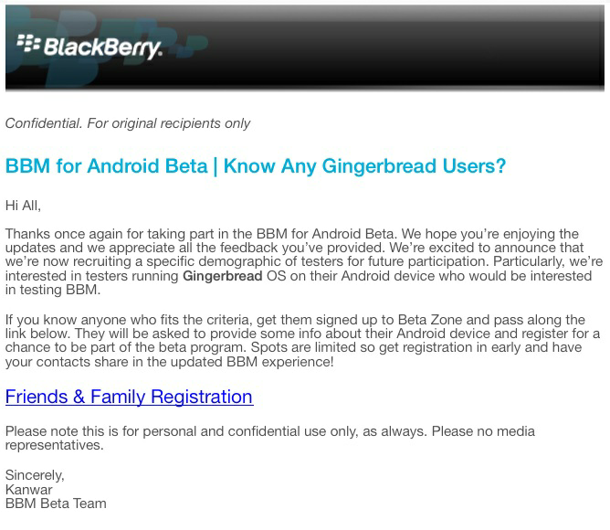 BBM buat Gingerbread bakal dirilis gan