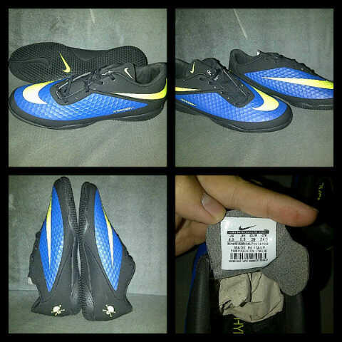SEPATU futsal Hypervenom ic Blue