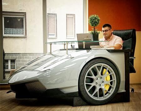 MEJA KERJA SUPER MEWAH ALA LAMBORGINI