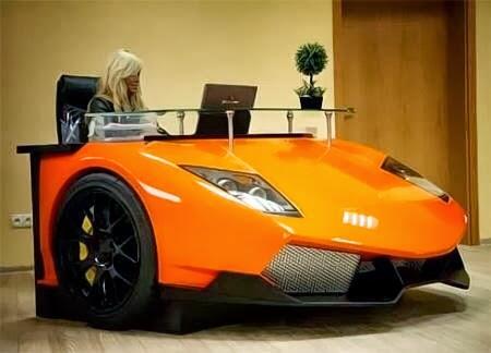 MEJA KERJA SUPER MEWAH ALA LAMBORGINI