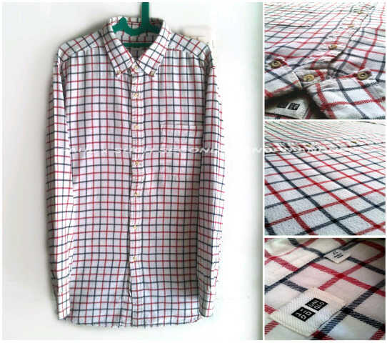 Flannel Uniqlo dan Chambray (SUPER LIKE NEW)
