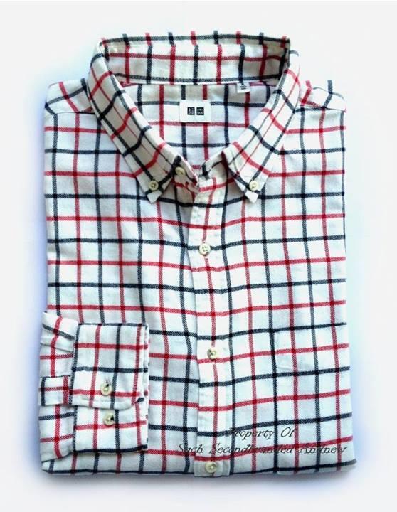 Flannel Uniqlo dan Chambray (SUPER LIKE NEW)
