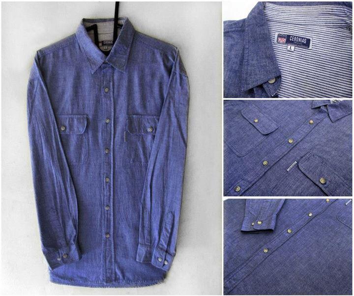 Flannel Uniqlo dan Chambray (SUPER LIKE NEW)