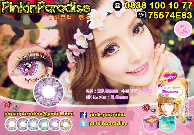 BLOSSUMS® Korea Pinkinparadise™ Soft Lens - Contact Lens - Softlens CANTIK