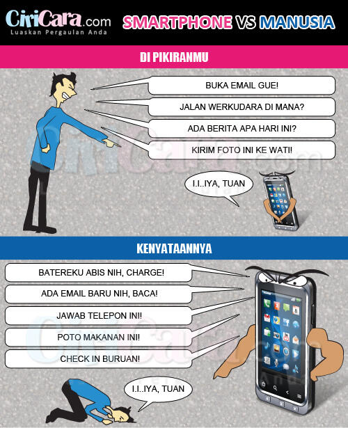 Smartphone vs Manusia