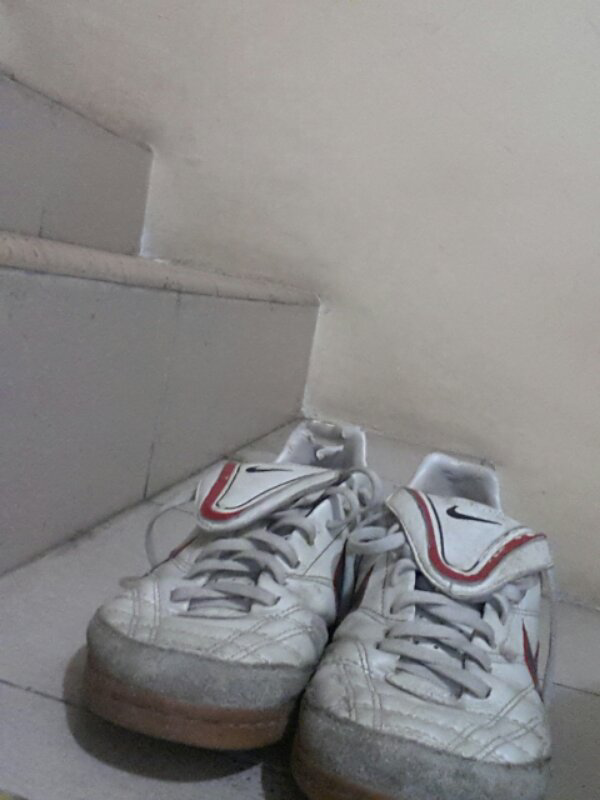 jual sepatu futsal tiempo mystic warna putih ukuran 41 ori