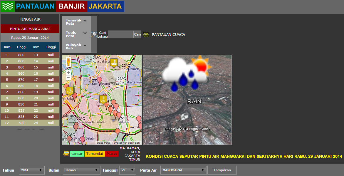 Pantau Banjir Secara Real Time melalui Web ini