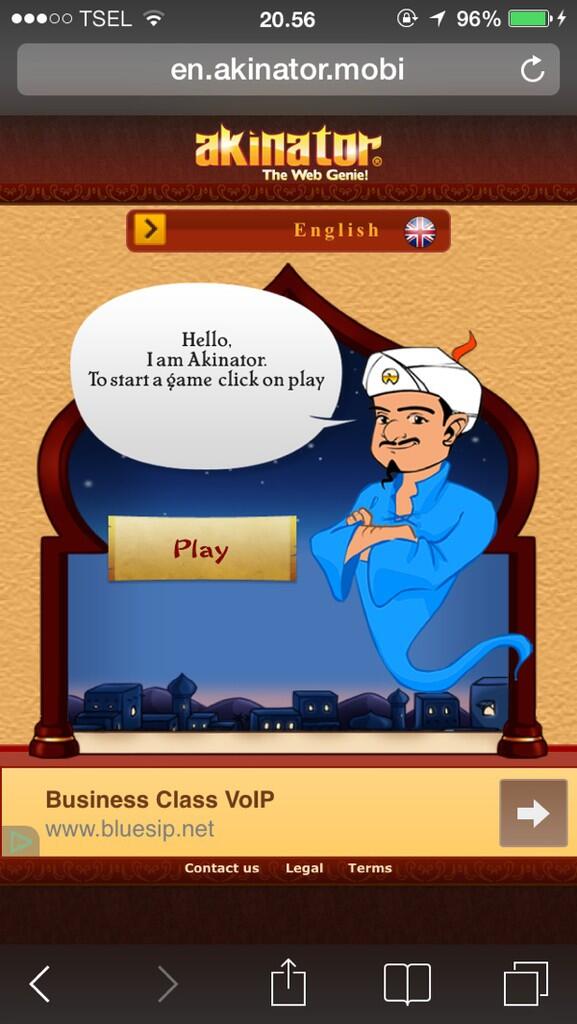 Akinator. Dukun online buat seru seruan