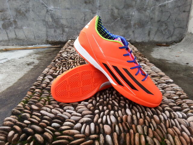 HOT Sepatu Futsal NEW Adidas F50 Adizero IV Rainbow,Orange,Biru Lionel Messi 10