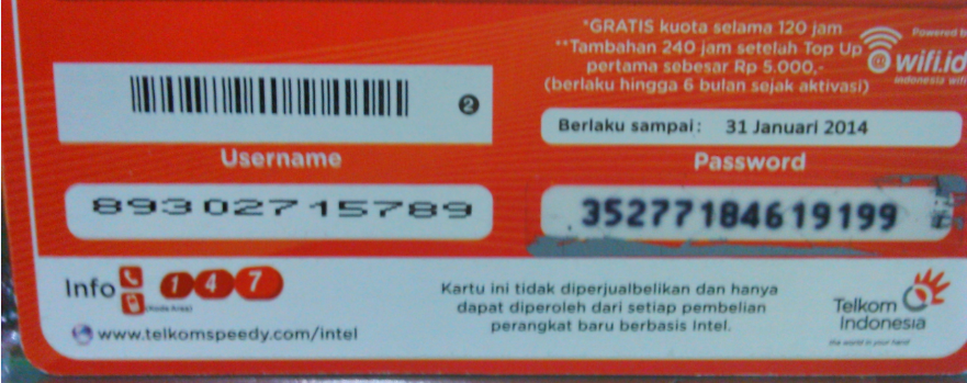 [SHARE] VOUCHER GRATIS @WIFI.ID / SPEEDY INSTAN (DAPET DARI I*TEL)