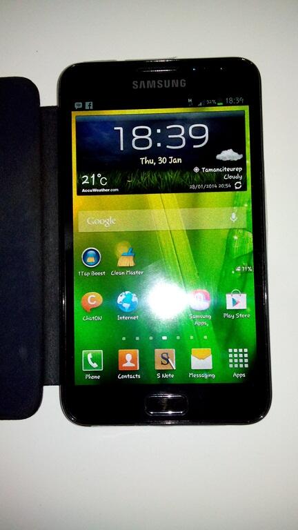 WTS SAMSUNG GALAXY NOTE 1 GT-N7000 FULLSET MULUS BANGET COD BANDUNG