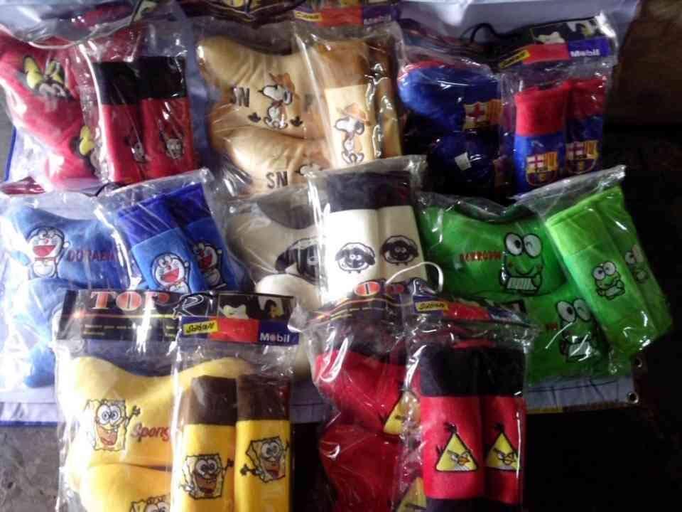 Cover body sarung mobil seat belt cover bantal kunci stir murah!
