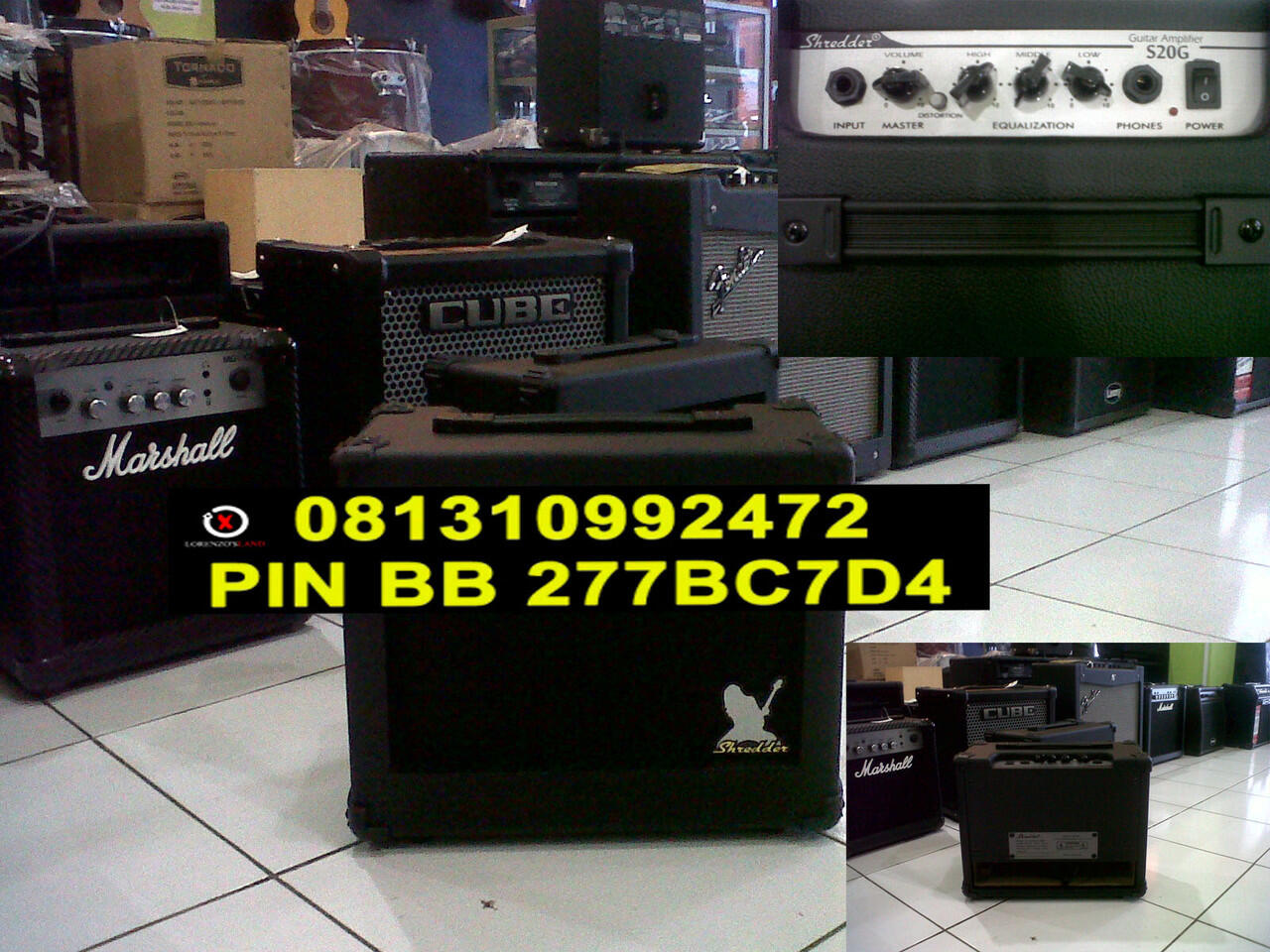 Jual Ampli Gitar dan Bass Merk Laney, Marshall, Roland, Cora, Russel