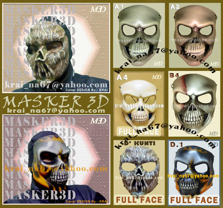 MASKER3D Original Lengkap. Awas Beredar Barang Tiruan Harga Murah