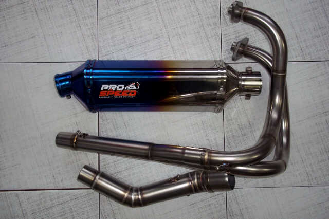 Knalpot Prospeed lengkap untuk Ninja 250r / Ninja 250fi *agent resmi*