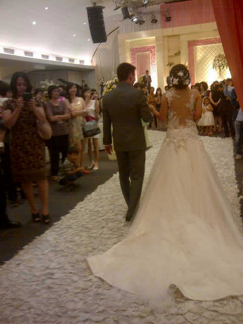 Jual wedding gown first second