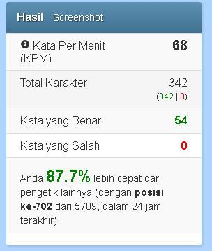 Tes Kemampuan Mengetik Agan Sekarang !! &#91;Di Sini !!&#93;