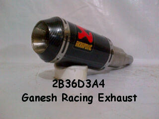 Knalpot Akrapovic GP M1 Rossi Short Carbon Buat Ninja 250cc, CBR, Vixion, DLL