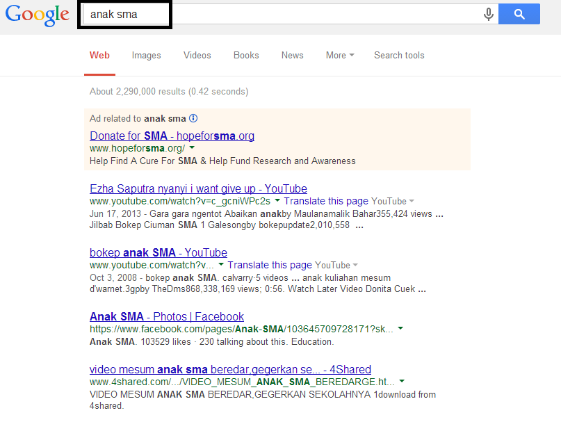 google dan anak sekolah