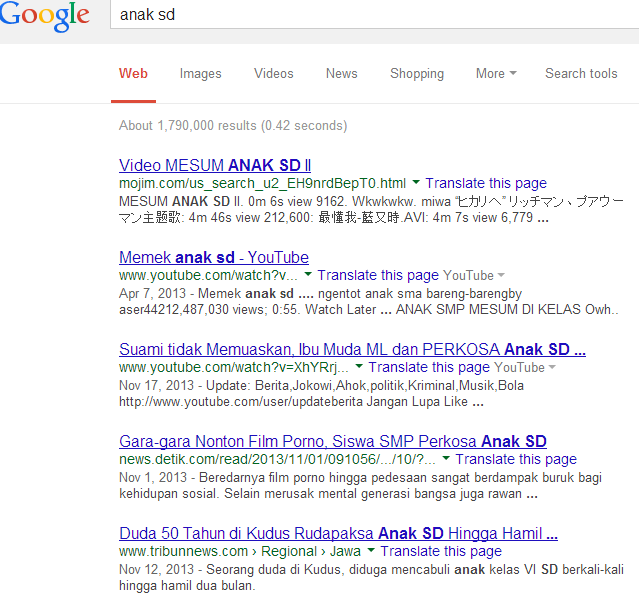 google dan anak sekolah