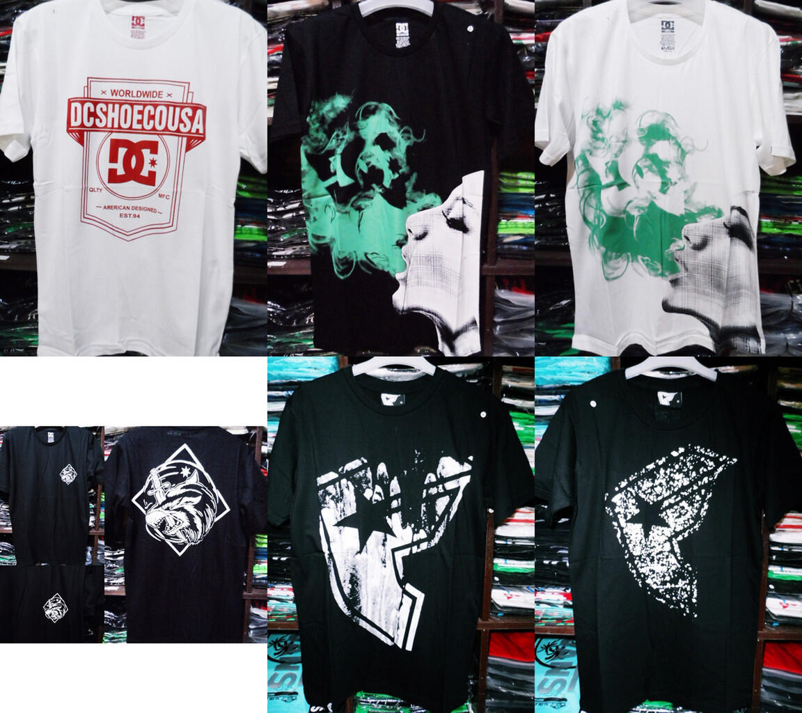 GROSIR/ RETAIL TERMURAH TSHIRT DC,Dropdead, Famous, Supreme, Thrasher, Hurley, Vans