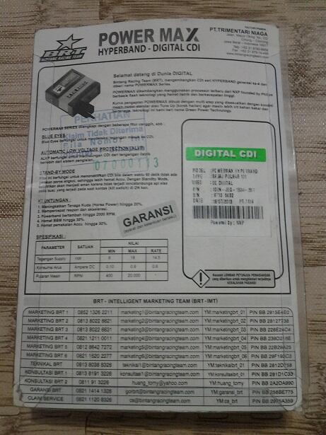 CDI BRT HYPER BAND PULSAR 135 BARU