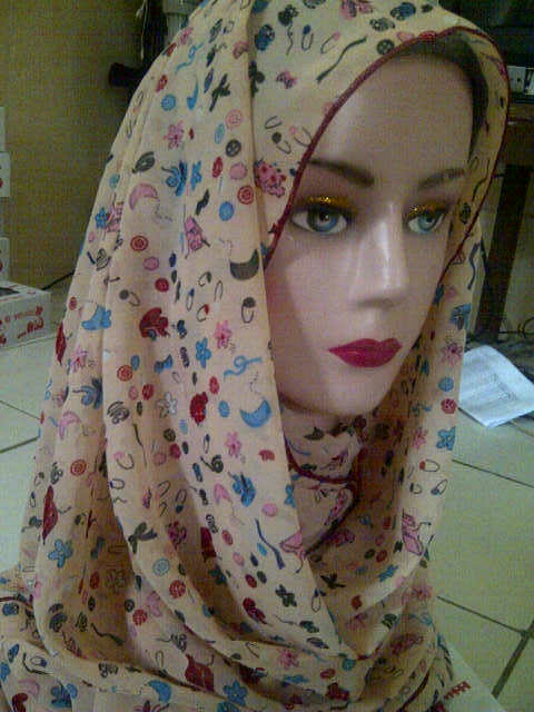 jilbab pasmina sifon
