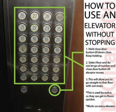 Bosan dengan lift yang selalu berhenti di setiap lantai? Coba cara ini