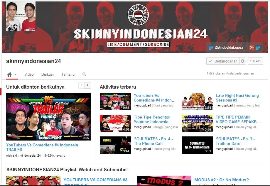 Youtubers - skinnyindonesian24
