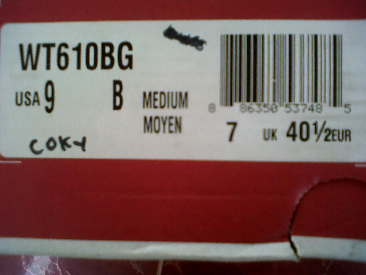 SEPATU NEW BALANCE WT 610 BG ORIGINAL. SIZE 40,5/26CM (BOGOR)