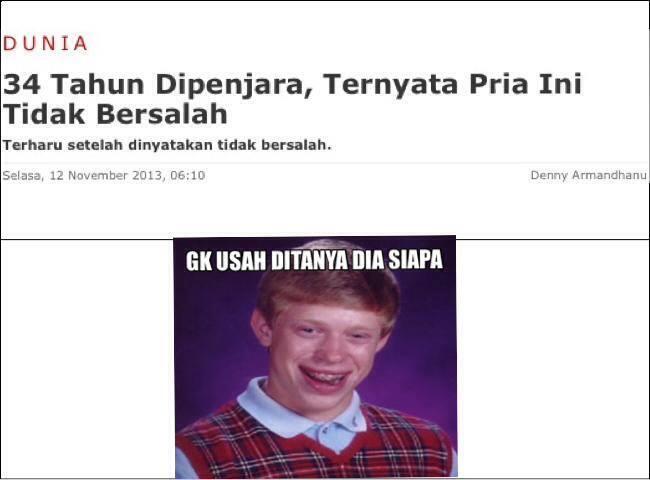 34 tahun dipenjara,TERNYATA......