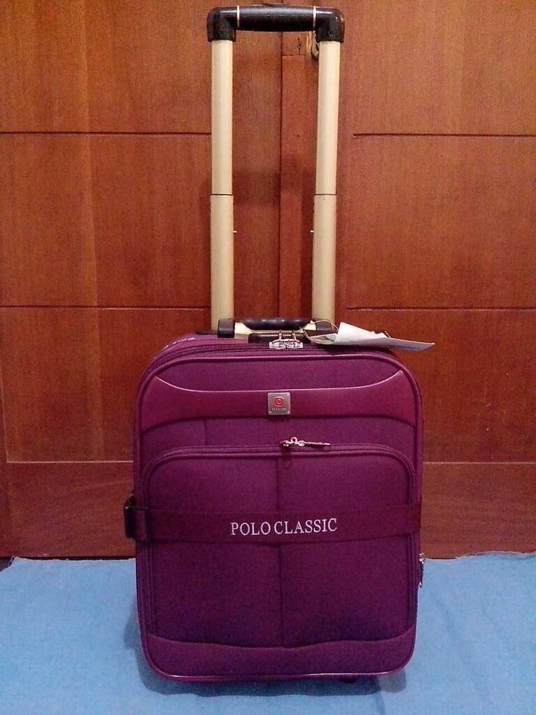 terjual tas koper kabin polo classic 18inci hitam dan ungu terjual tas koper kabin polo classic 18inci hitam dan ungu